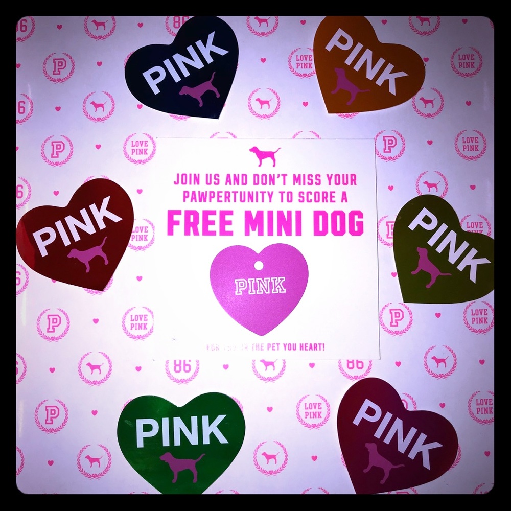 💕NEW VS PINK MINI DOG TAG💕